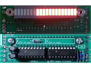 GR20 Gain Reduction Meter - 20 Segment Bar Graph - Linear 2.4V Full Scale - Assembled PCB