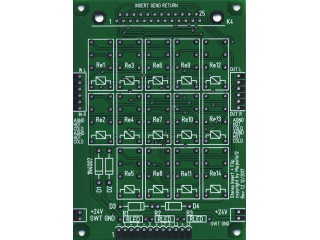 Mastering Insert Switcher, Two Inserts, With Flip, DIY Bare PC Board