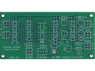 Stereo Width Controller for Mastering and Transfer, Bare PC Board