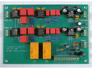 Transfer Filter, 18dB/Octave High and Low Pass, Neumann HT-75 Replacement, Assembled and Tested PC Board